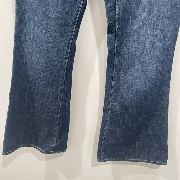 American Eagle AE Denim Jeans Blue Real Flare Size 6 Regular - Picture 2 of 9
